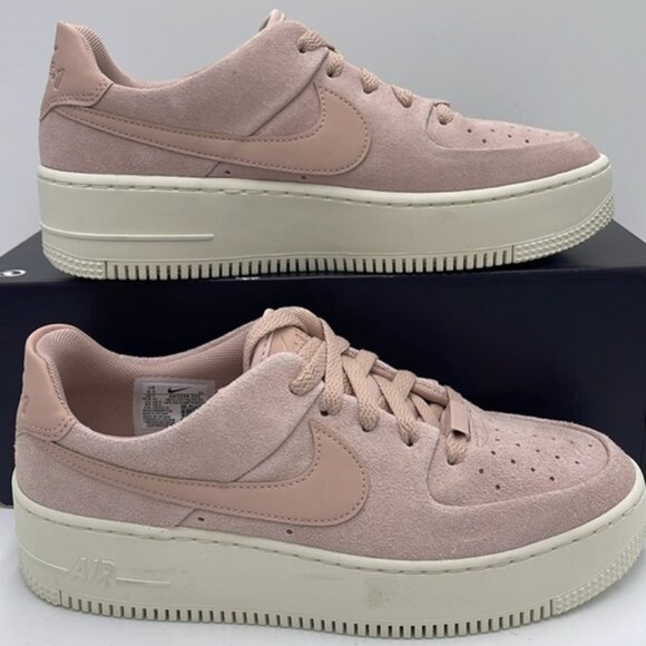 NEW Nike Air Force 1 Sage Low Women's Particle Beige Phantom AR5339-201 - Picture 5 of 16
